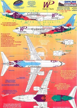 Kalkomania do Boeing 737 Western Pacific Airlines 