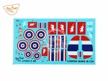 Model plastikowy Curtiss H-75N Royal Thai Air Force, Clear Prop Models, CP4804, skala 1/48