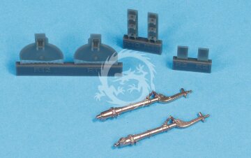 Dodatki A6M undercarriage legs BRONZE Eduard 648695 skala 1/48