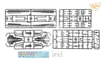 TB.2 Unmanned Aerial Vehicle CP4809 Clear Prop skala 1/48