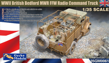 PREORDER - British Bedford MWR FFW Radio Command Truck Gecko Models 35GM0061 skala 1/35