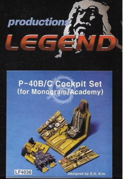 P-40B/C Cockpit set Legend Productions  LF4036 skala 1/48