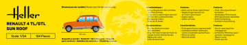 Renault 4 TL/GTL Sun Roof - Heller 82704 skala 1/24