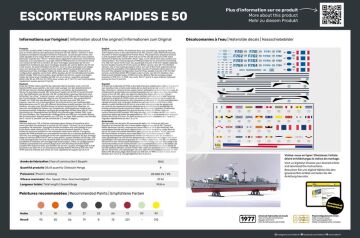 Escorteurs Rapides E 50 Collection Historique Heller 81093 skala 1/400