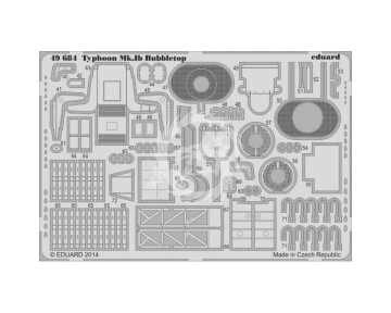 Typhoon Mk.Ib Bubbletop Italeri / Hasegawa - Eduard BIG49117 skala 1/48