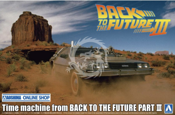 Time machine from Back to the Future Part III - Aoshima 064382 skala 1/24