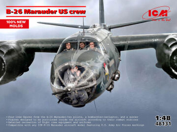 NA ZAMÓWIENIE - B-26 Marauder US crew (5 figures) (100% new moulds) - ICM 48131 skala 1/48