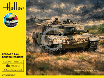 PRZEDSPRZEDAZ - STARTER KIT Leopard 2A4 - Deutsches Heer - Heller 35800 skala 1/72