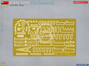 P-47D-20RA Thunderbolt. Saipan, 1944. Advanced Kit - MiniArt 48043 skala 1/48 