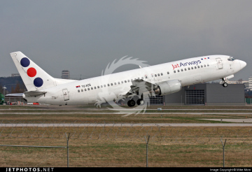 Boeing 737-400 - JatAirways YU-AOS - decal BOA14434