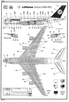 Model plastikowy Airbus A380-800 Lufthansa, Revell, 04270, skala 1/144