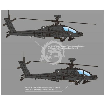 AH-64D Block II Late version Academy 12551 skala 1/72