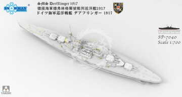 SMS Derfflinger 1917 (Full Hull with metal barrels) Takom SP-7040 skala 1/700
