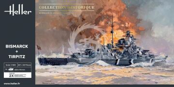 Bismarck + Tirpitz 2w1 Heller 85078 skala 1/400