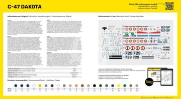 STARTER KIT C-47 DAKOTA Heller 35372 skala 1/72