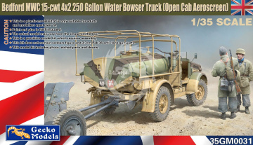 Bedford MWC 15-cwt 4x2 200 Gallon Water Bowser Tr. Gecko Models 35GM0031 skala 1/35