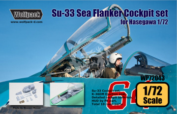Su-33 Sea Flanker Cockpit Set for Hasegawa - Wolfpack WP72043 skala 1/72