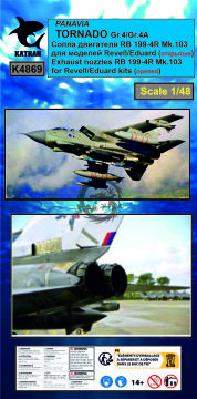   Tornado GR.4/Gr.4A Exhaust Nozzles RB 199-4R Mk.103 (opened) - Katran K4869 skala 1/48