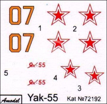 Yak-55 Soviet aerobatic aircraft - Amodel AMO72192 skala 1/72