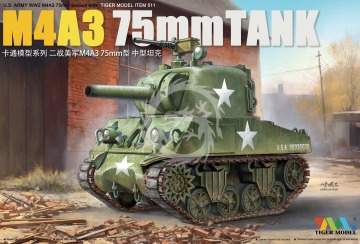 ARMY WW2 M4A3 Zbiornik średni 75 mm - Tiger Model 511 