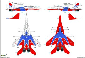 MiG-29 9-13 Fulcrum-C Russian Swifts - Great Wall Hobby GWH S4814 skala 1/48