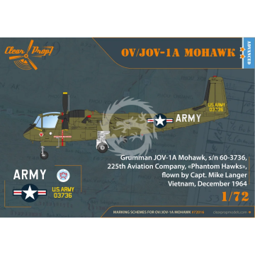 Model plastikowy OV/JOV-1A Mohawk Clear Prop! CP72016 1/72