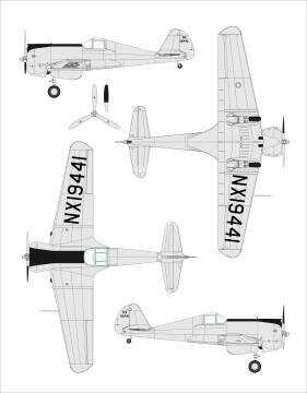 Model plastikowy Curtiss-Wright CW-21A Dora Wings DW48049 skala 1/48
