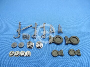 MiG-29. Landing gears for GWH Metallic Details MDR48175 skala 1/48