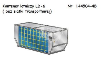 Kontener lotniczy LD-6 + siatka transportowa - Banzai 144504-4B skala 1/144