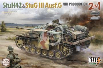 PREORDER - StuH42&StuG III Ausf.G Mid Prodution 2 in 1 TAKOM MODEL 8017 skala 1/35