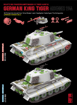 Sd.Kfz. 182 Pz.Kpfw.VI Ausf.B German King Tiger Ardennes 1944 (upgrade version) - Rye Field Model RM-5138 skala 1/35