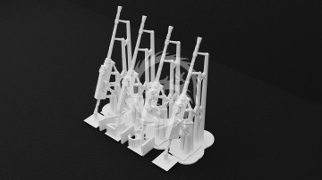 NA ZAMÓWIENIE - Browning .303 Mk.II Aircraft Machine Gun – 3D Printed - Metallic Details MDR72131 skala 1/72