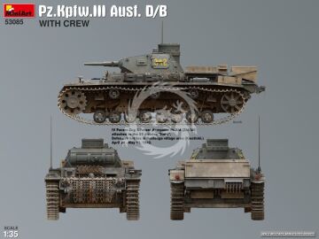  Pz.Kpfw.III Ausf. D/B with Crew - MiniArt 53085 skala 1/32