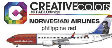 Farba Norwegian Airlines Philippine red  - Creativ colors CC-PA039 poj. 30ml
