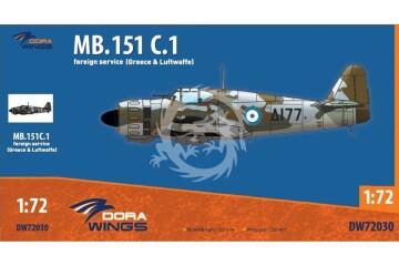 Bloch MB.151 C.1 ( Grecja i Luftwaffe) Dora Wings DW72030 skala 1/72