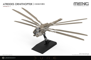 PREORDER - Dune Atreides Ornithopter (Wingspan 169 mm and length 95 mm) Meng Model MMS-011 skala 1/230