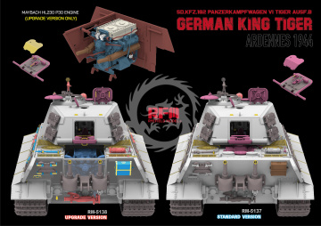 Sd.Kfz. 182 Pz.Kpfw.VI Ausf.B German King Tiger Ardennes 1944 (upgrade version) - Rye Field Model RM-5138 skala 1/35
