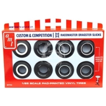 Zestaw opon - M&H Drag Slick Tire Pack (Pack of 8 tires, 4 styles) - AMT  AMTPP001 skala 1/25