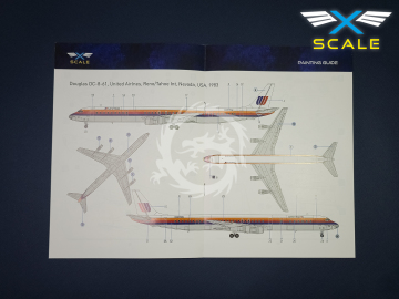 DC-8-61 United Airlines - x- Scale X144010 skala 1/144