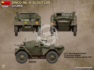 Dingo Mk. III Scout Car w/ Crew - MiniArt 53088 skala 1/35
