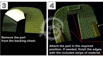 Cockpit Interior Upholstery (Green), 3D Decals - Metallic Details MDP32035 skala 1/32
