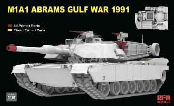 Przedsprzedaż - M1A1 Abrams Gulf War 1991 with engine compartment - Rye Field Model RM-5167 skala 1:35