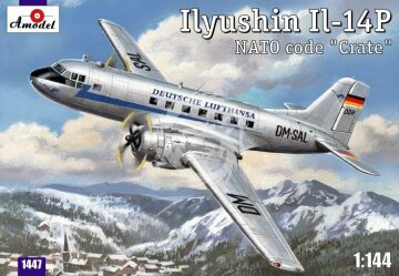 Ilyushin Il-14P Nato Codename Crate Amodel 1447 skala 1/144
