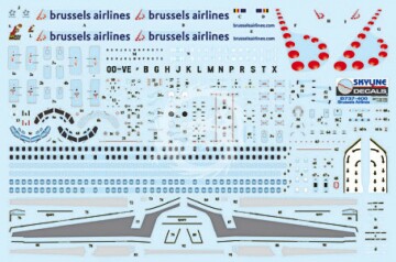 Boeing 737-400 Brussels Airlines Skyline Models SKY144-04b skala 1/144