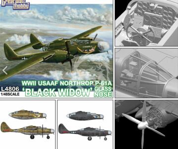 P-61A Black Widow Glass Nose Great Wall Hobby GWH L4806 skala 1/48