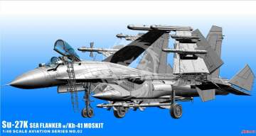 Model plastikowy Su-33 Flanker-D with Kh-41 Moskit (P-270) Minibase 8002 1/48