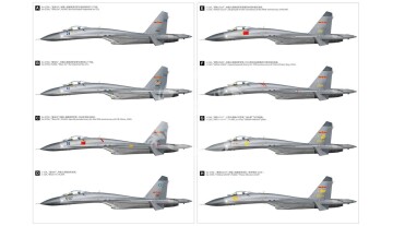 PLAAF Su-27 Flanker-B Anniversary Edition Planned GWH s4818 skala 1/48