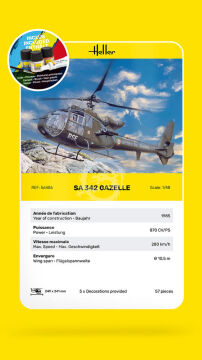 STARTER KIT SA 342 Gazelle Heller 56486 skala 1/48