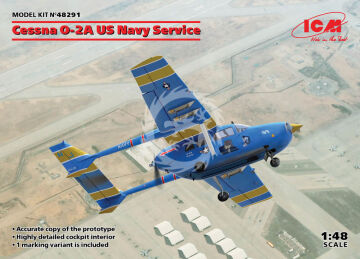 PROMOCYJNA CENA - Cessna O-2A US Navy Service ICM 48291 skala 1/48