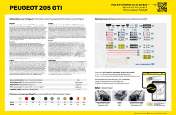  Peugeot 205 GTI -  Heller 82705 skala 1/24